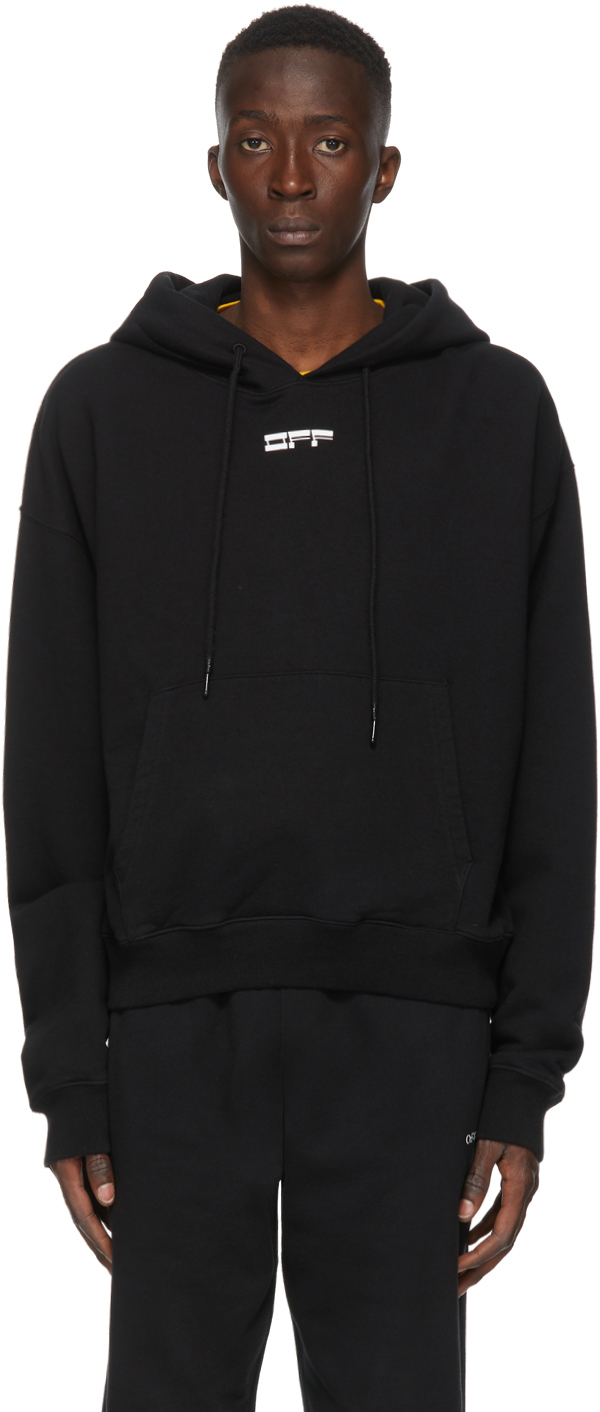 off white masked face hoodie