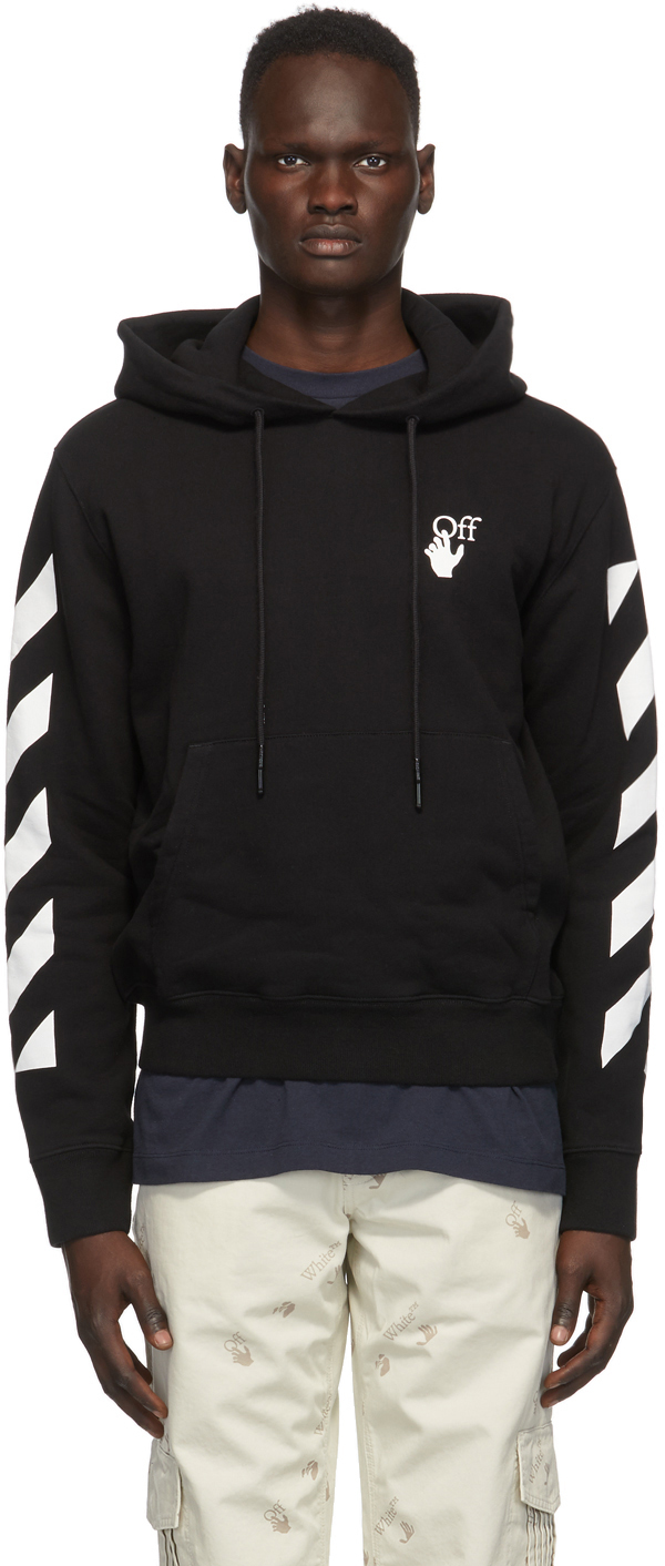 off white hoodie white and black