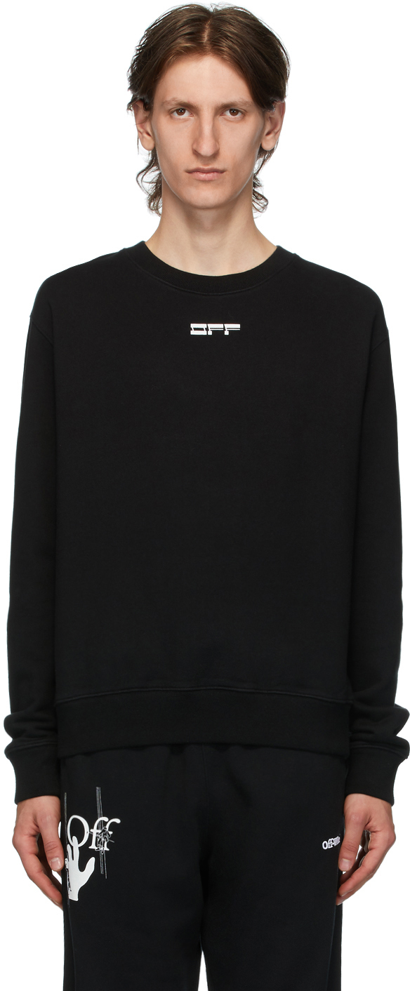 off white masked face sweatshirt