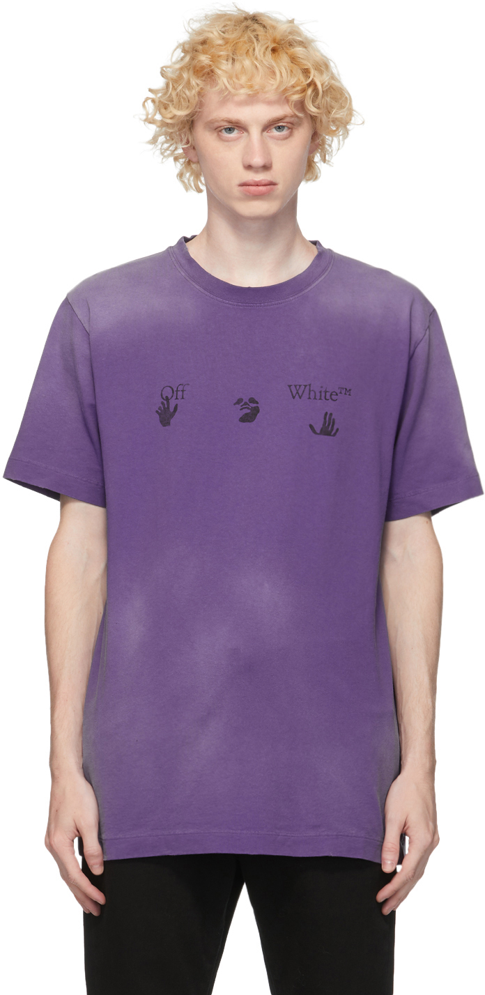 off white shirt purple