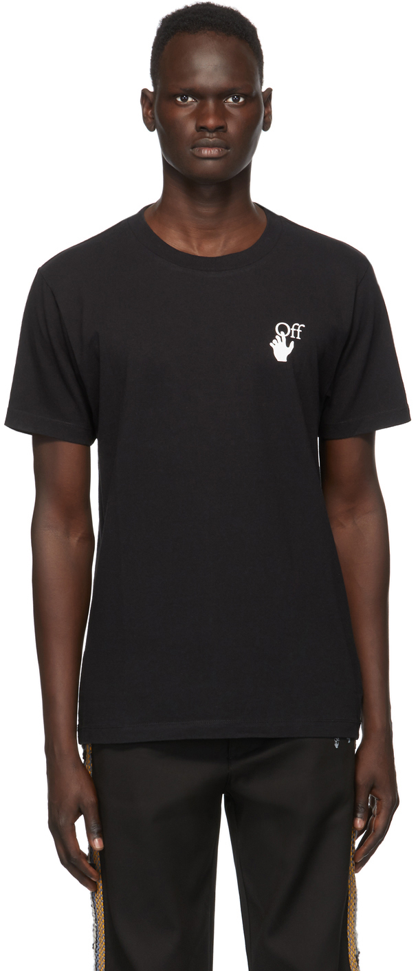 Off-White: Black Pascal Arrows T-Shirt | SSENSE
