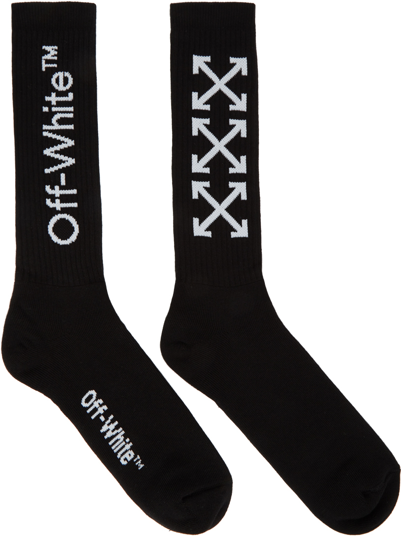 Off-White: Black Arrows Socks | SSENSE