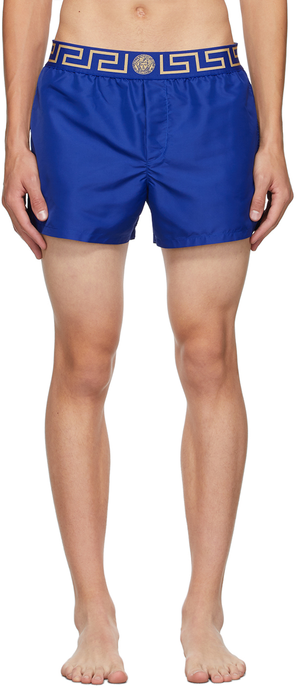 versace blue shorts
