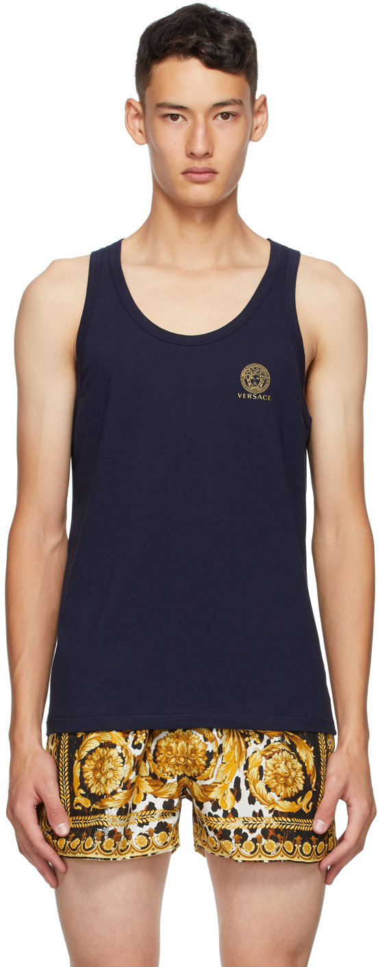 versace sleeveless top