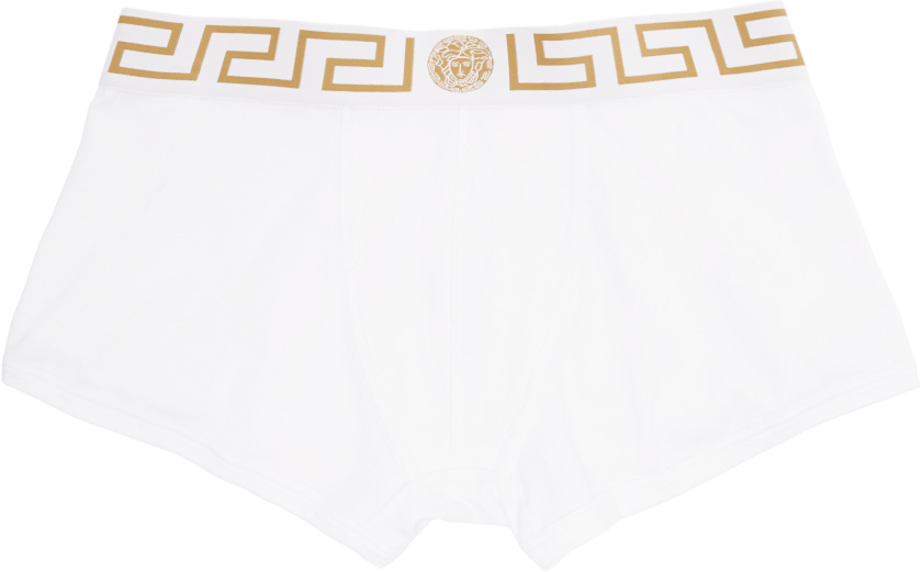 Versace Underwear White Medusa Low-Rise Boxer Briefs