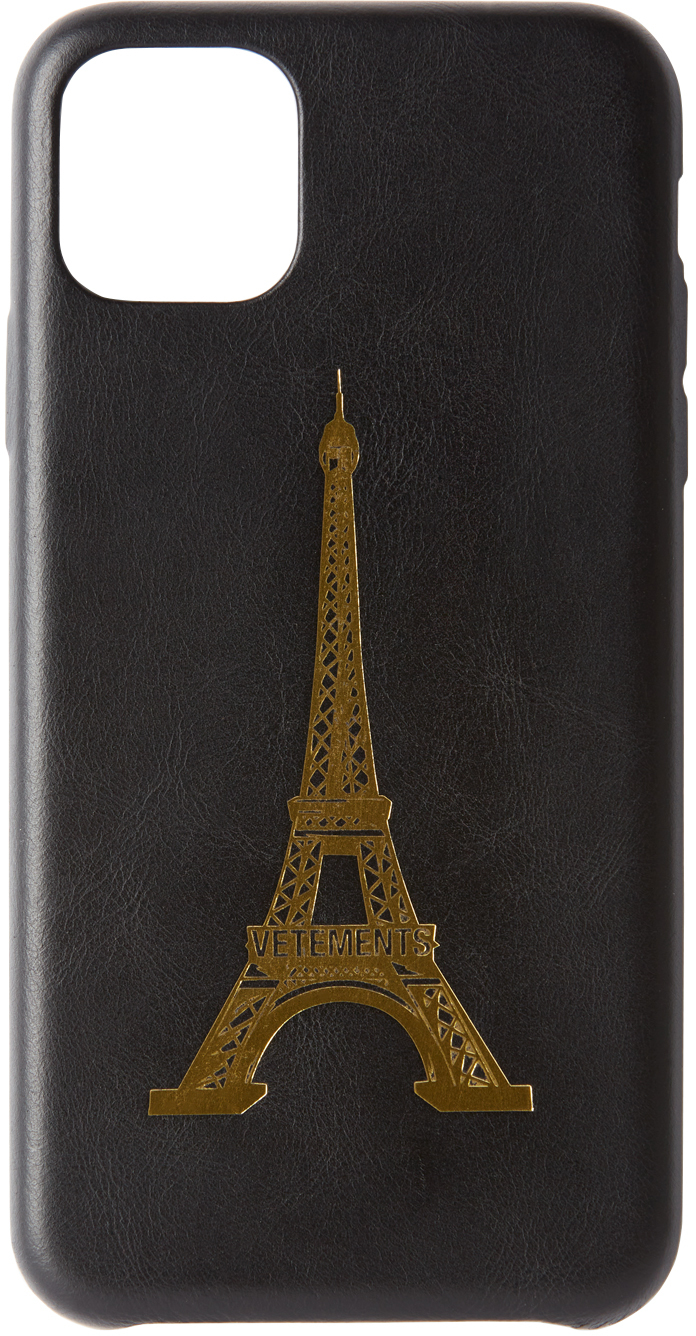 VETEMENTS ブラック Eiffel Tower iPhone 11 Pro Max ケース