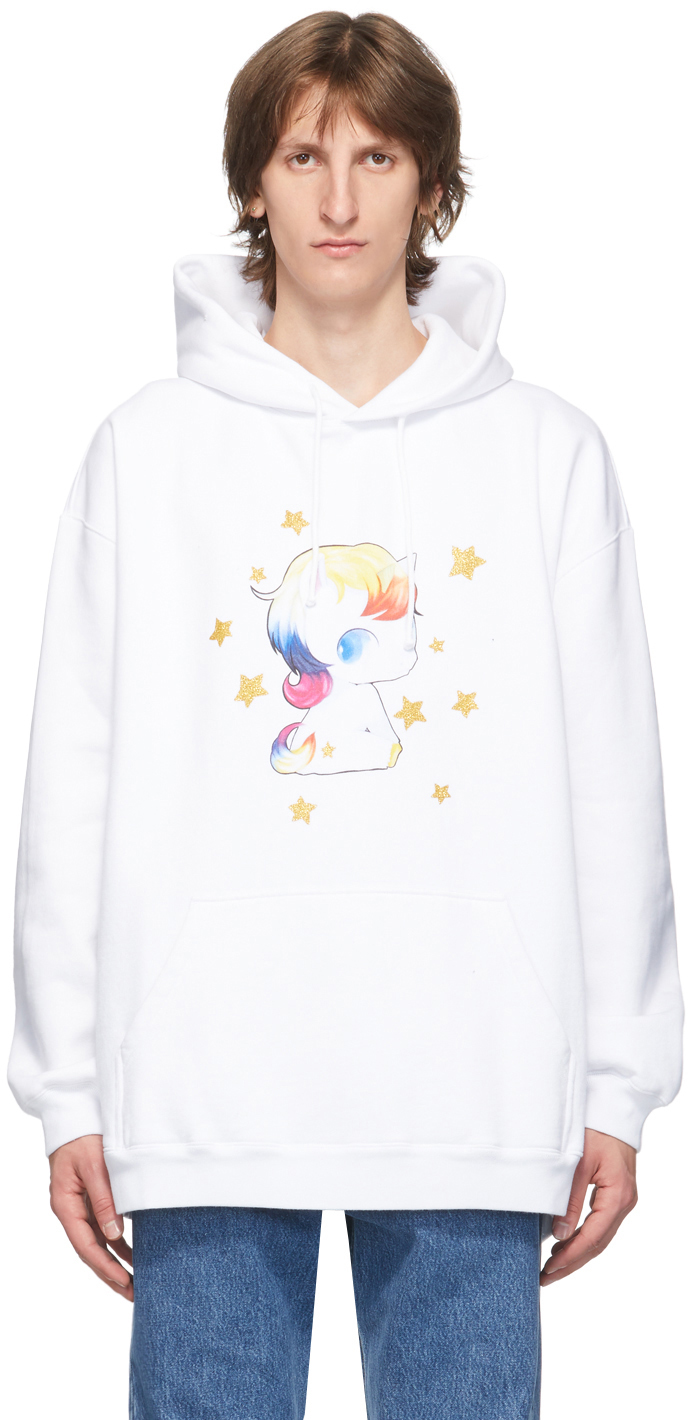 white unicorn hoodie