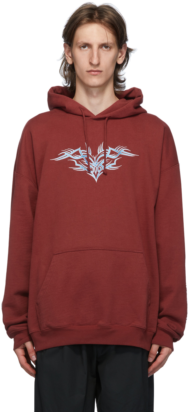 vetements embroidered hoodie