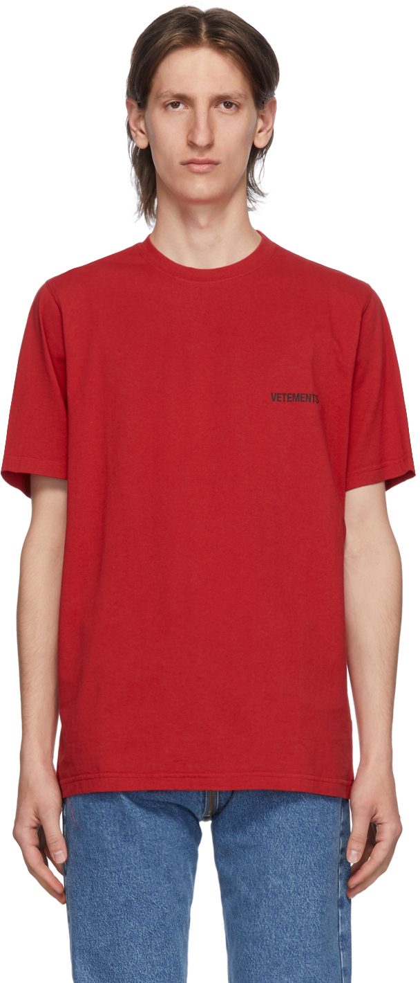 red logo t shirt