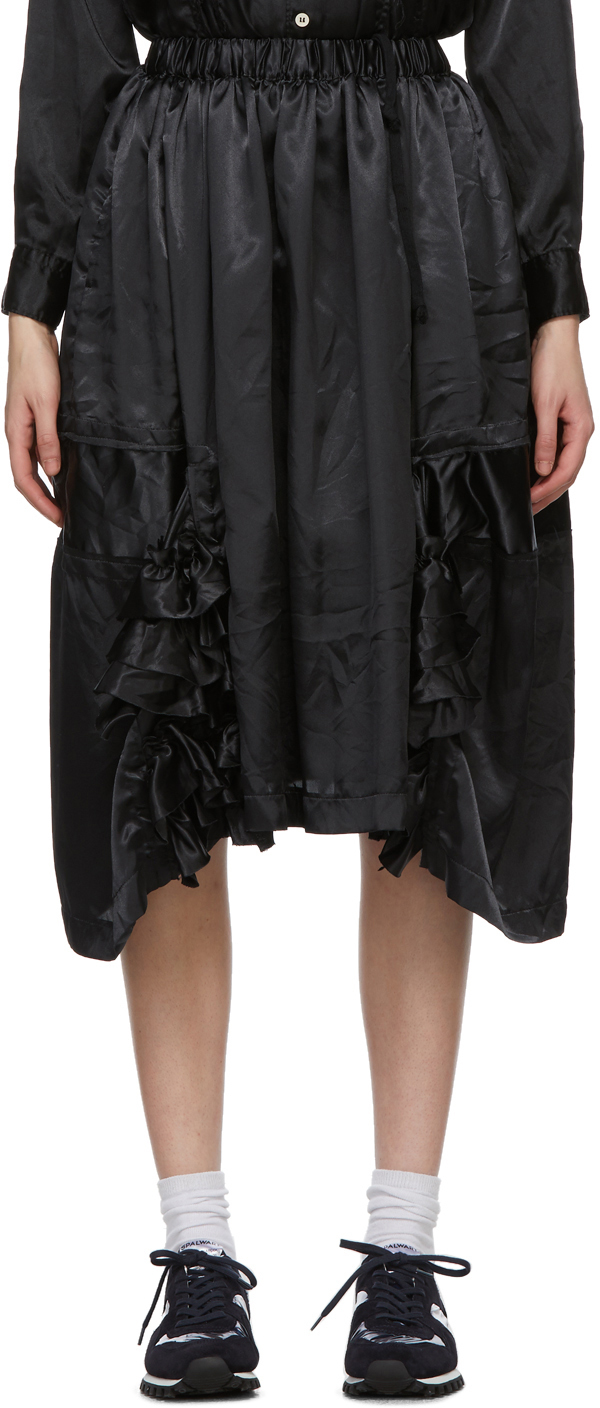 Comme des Garçons Comme des Garçons Black Ruffle Detail Skirt