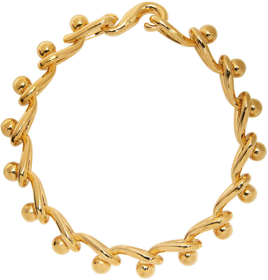 Loewe: Gold Drop Chain Necklace | SSENSE