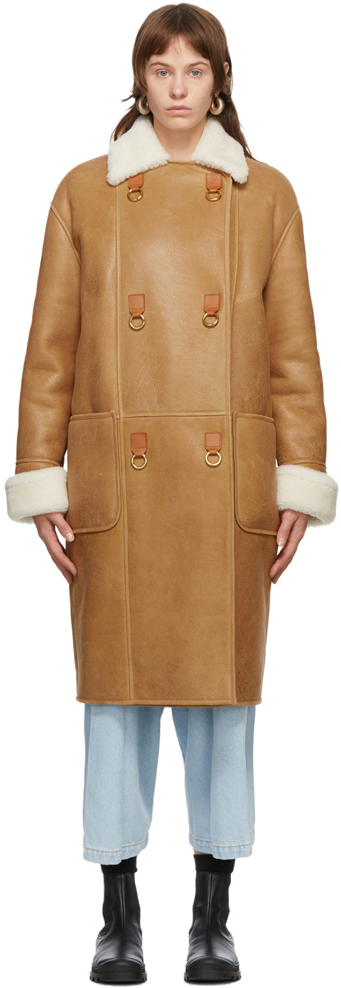 Loewe shearling coat Outlet