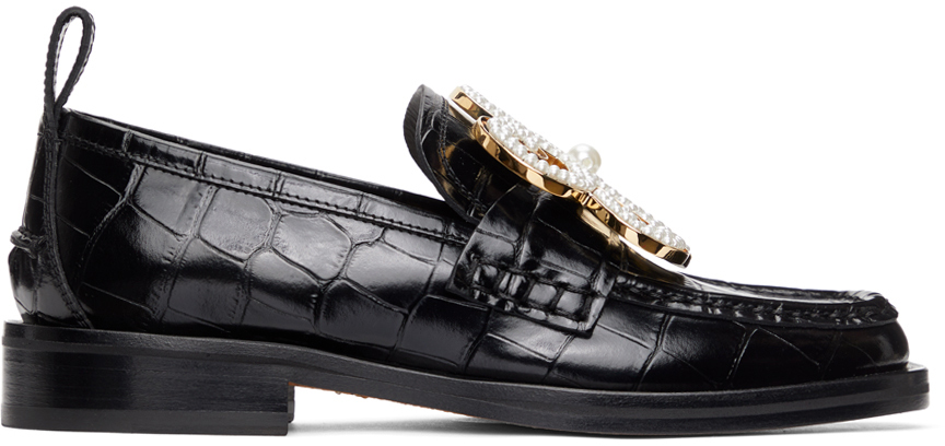 loewe croc loafers