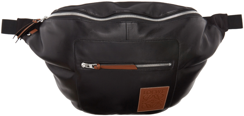 Loewe Black Nappa Extra Large Messenger Bag 202677M170090