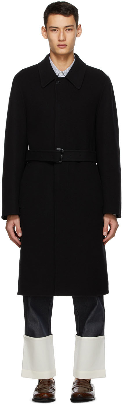 Black Wool & Cashmere Coat