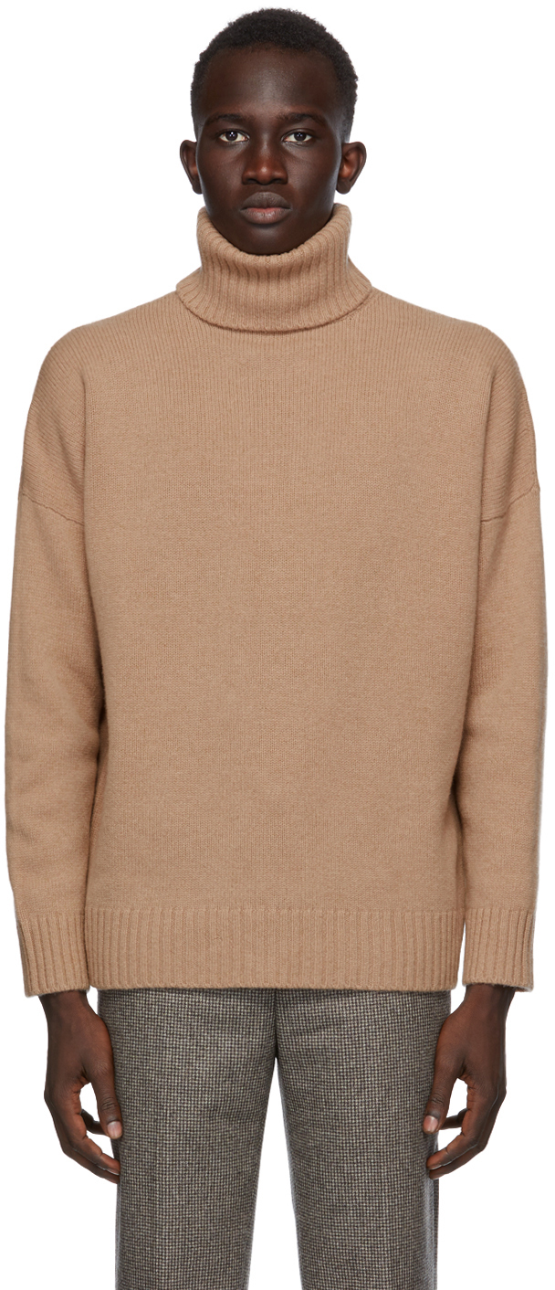 tan turtle neck