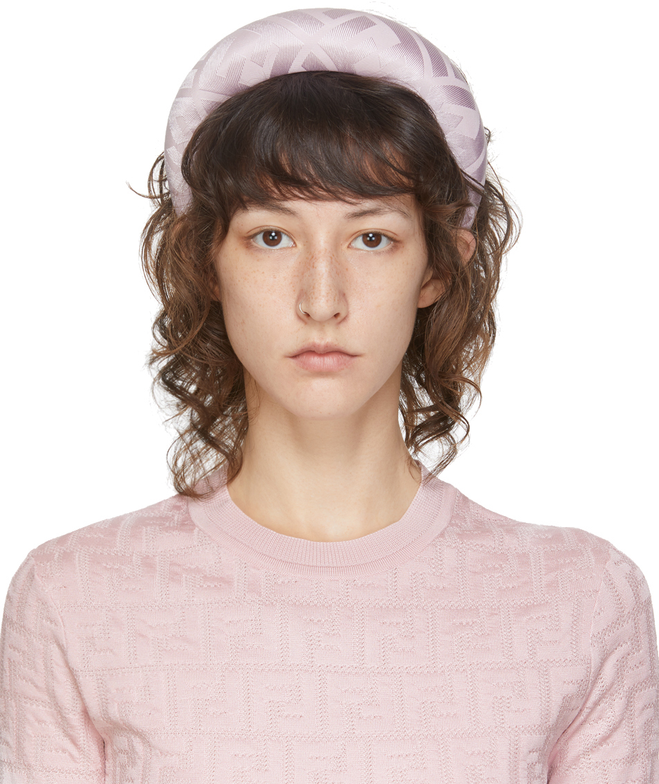 Fendi Pink Silk 'Forever Fendi' Headband