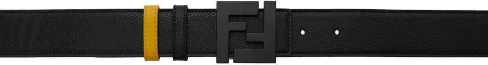 black and yellow fendi belt