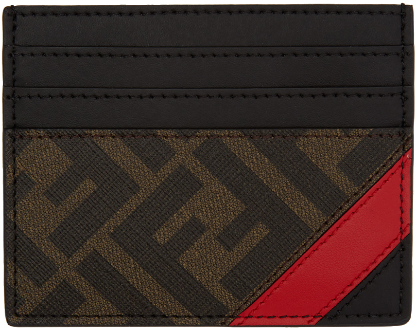 Fendi Card Holder Red / Fendi Credit Card Holder In Leather With Ff