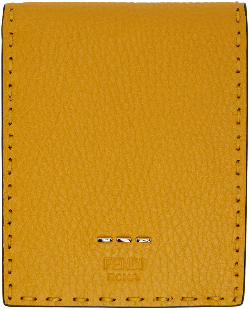 Fendi: Yellow Coin Pocket Selleria Bifold Wallet | SSENSE