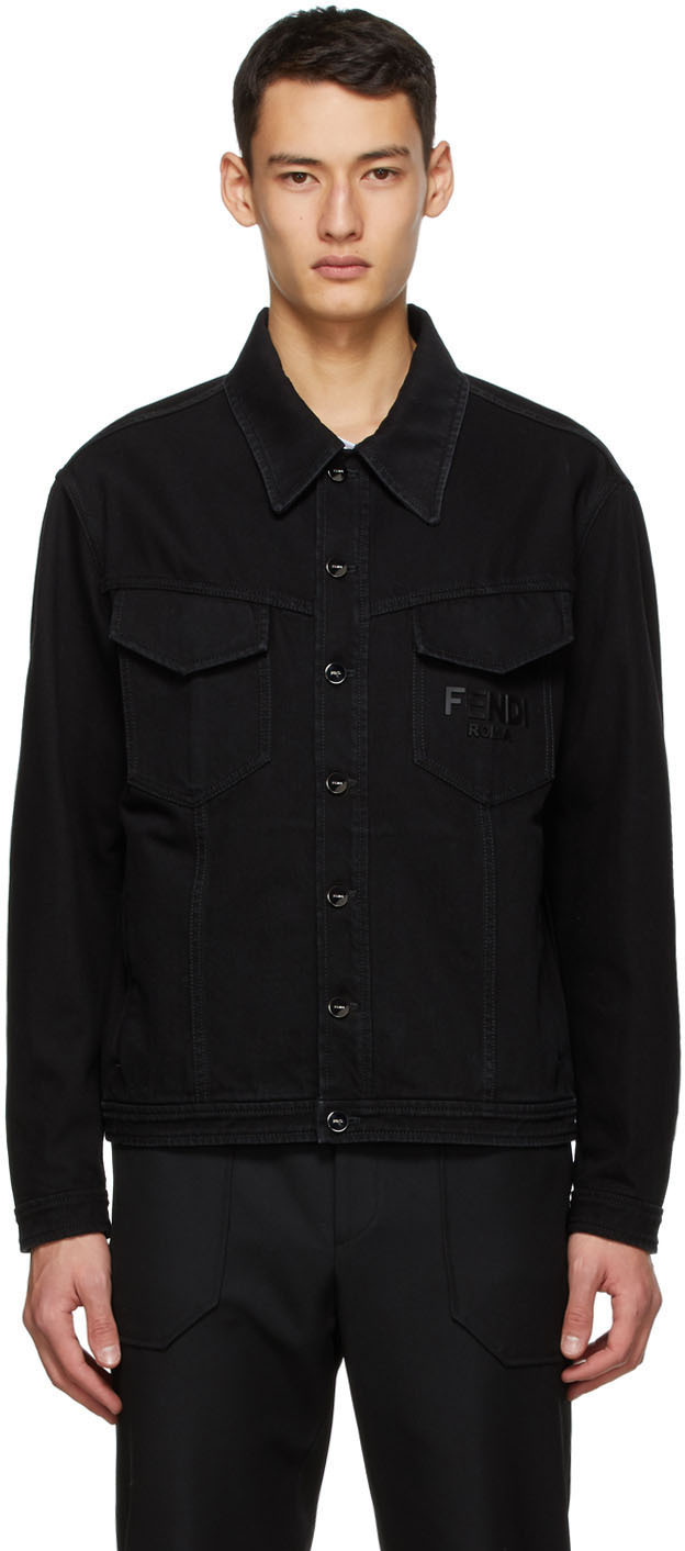 fendi jean jacket mens
