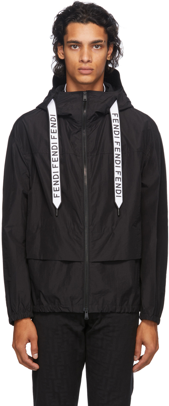 fendi windbreaker black