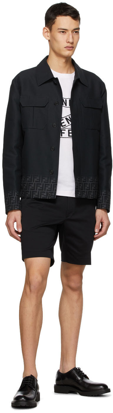 Fendi ブラック Plain ショーツ