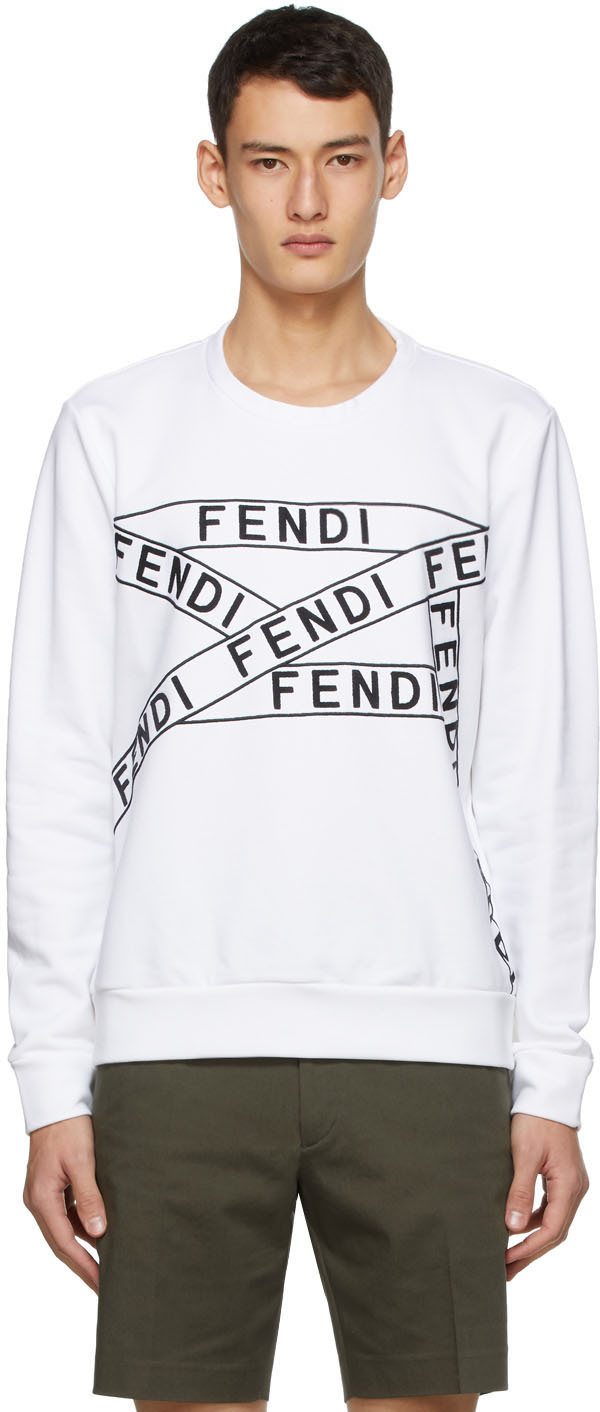 white fendi sweatshirt
