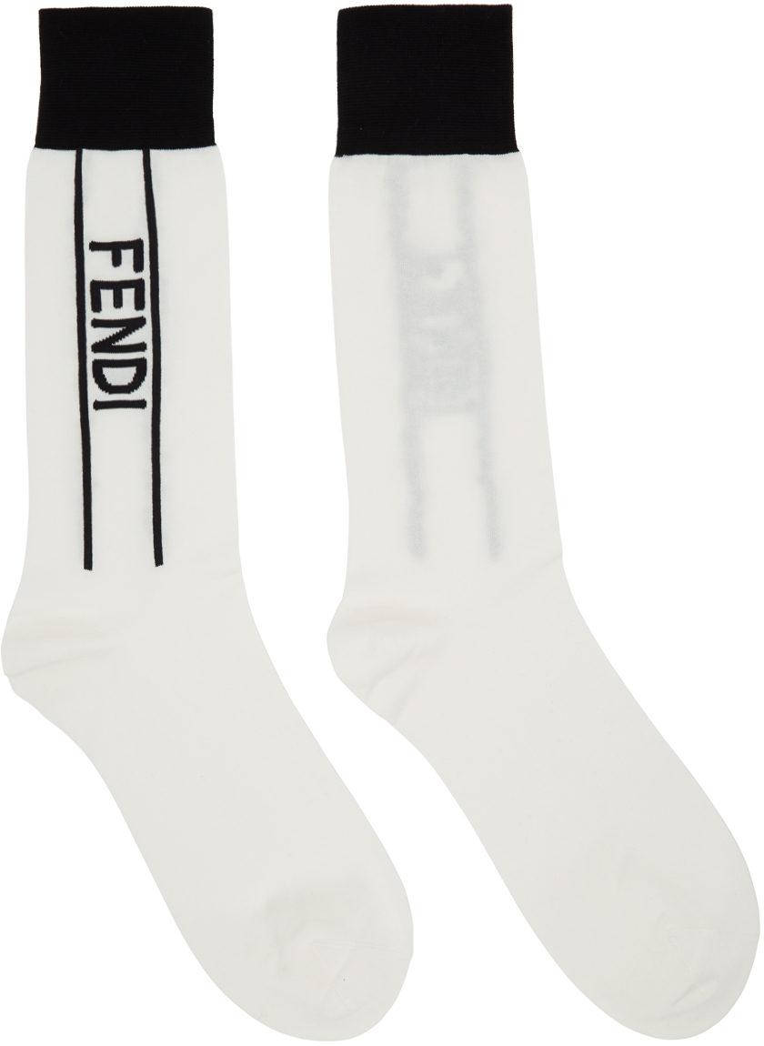 fendi logo socks