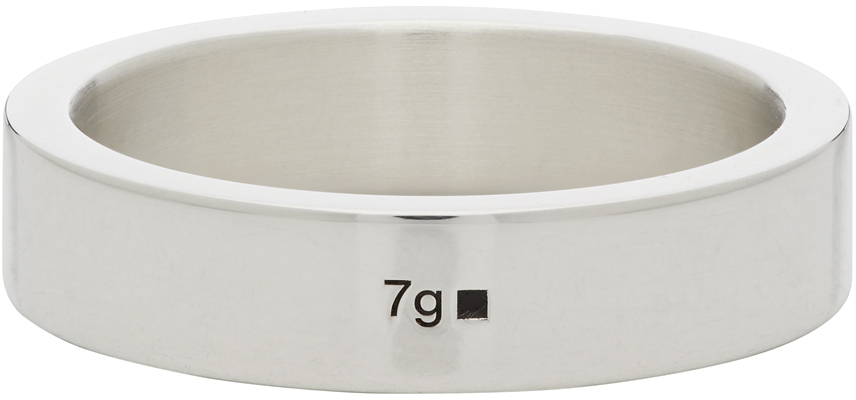 Silver Polished 'Le 7 Grammes' Ribbon Ring