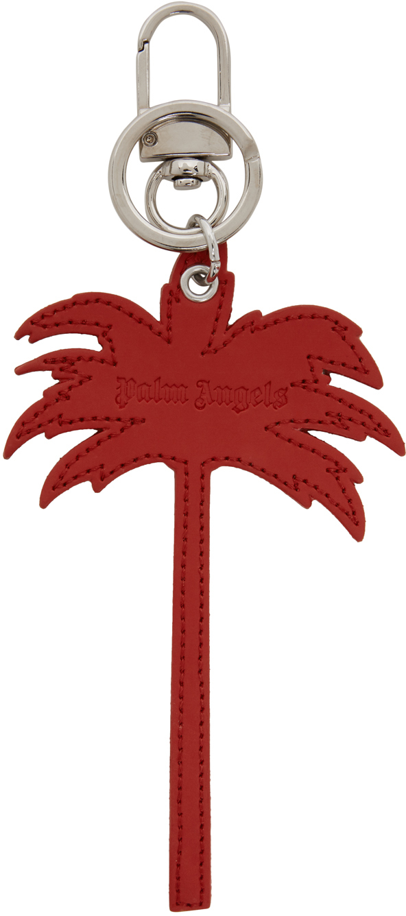 Palm Angels: Red Palm Tree Keychain | SSENSE