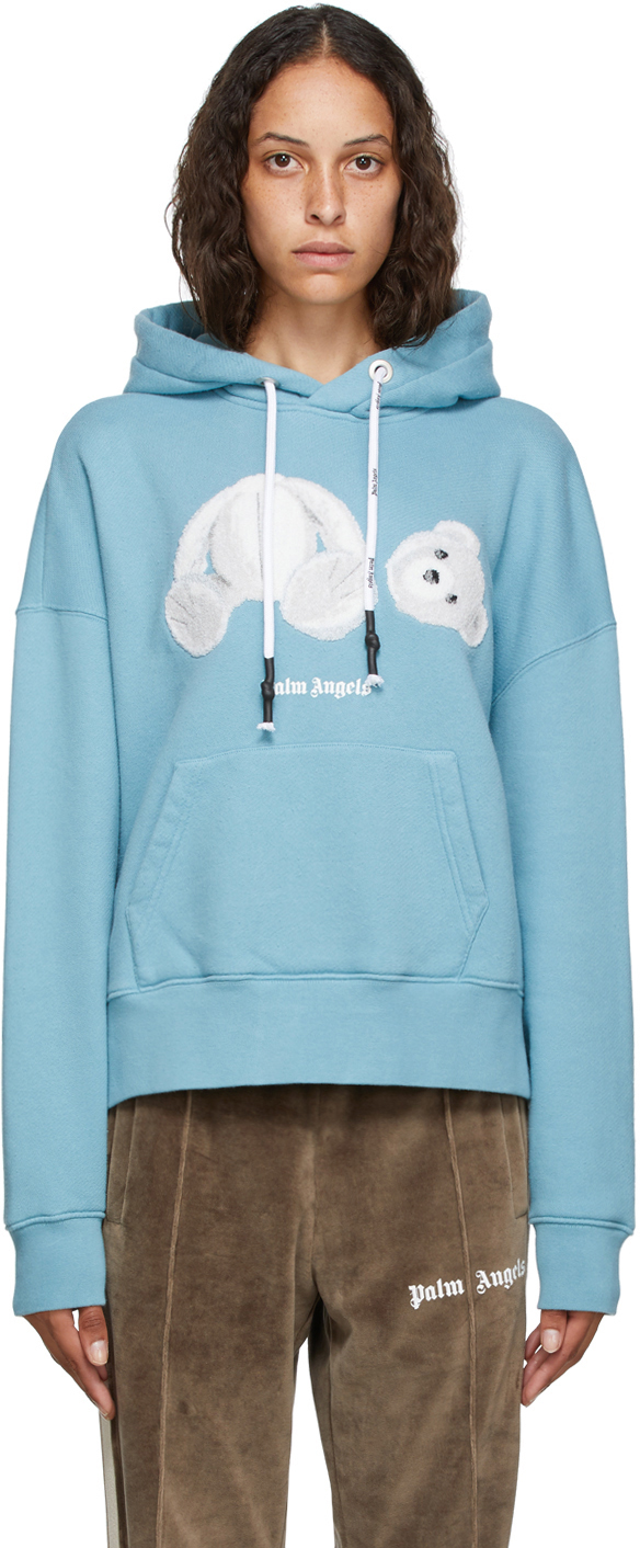 palm angels bear hoodie blue,Save up to 17%,www.ilcascinone.com