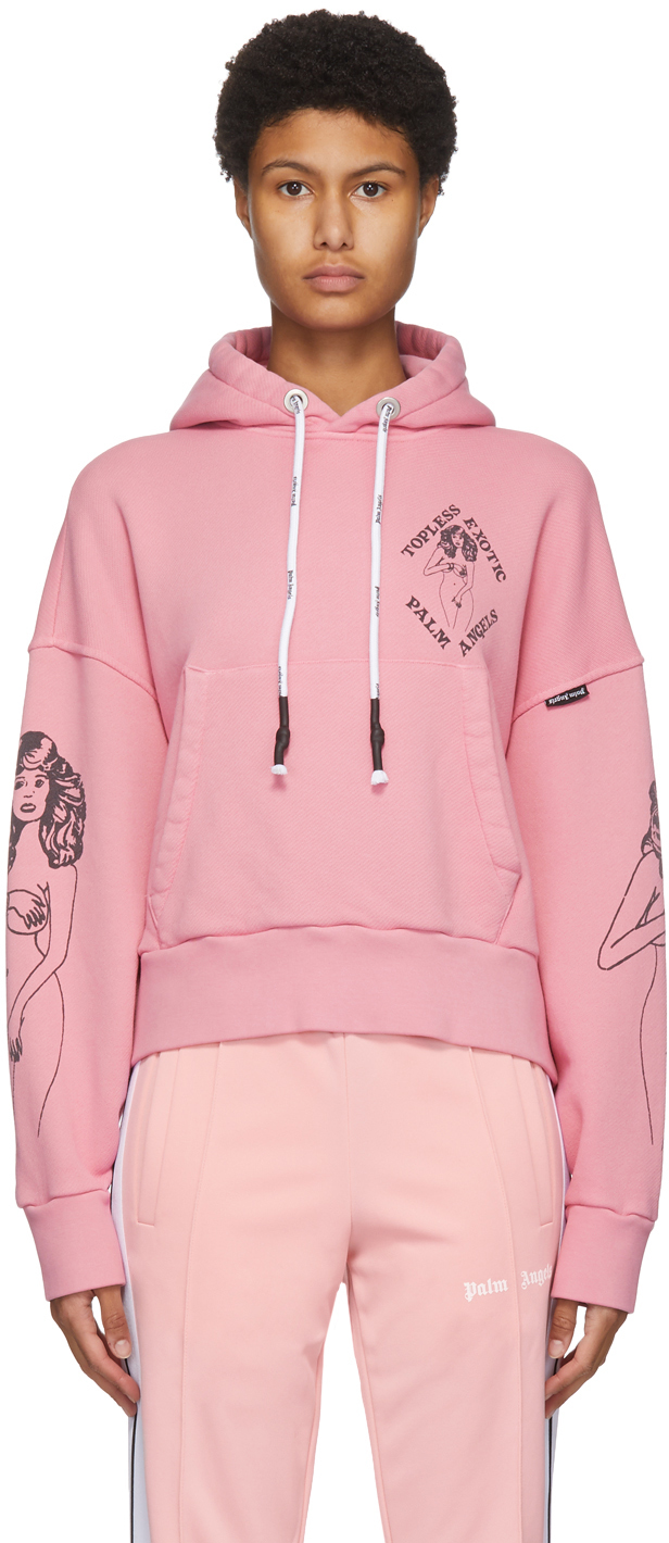 Palm Angels: Pink Club Hoodie | SSENSE