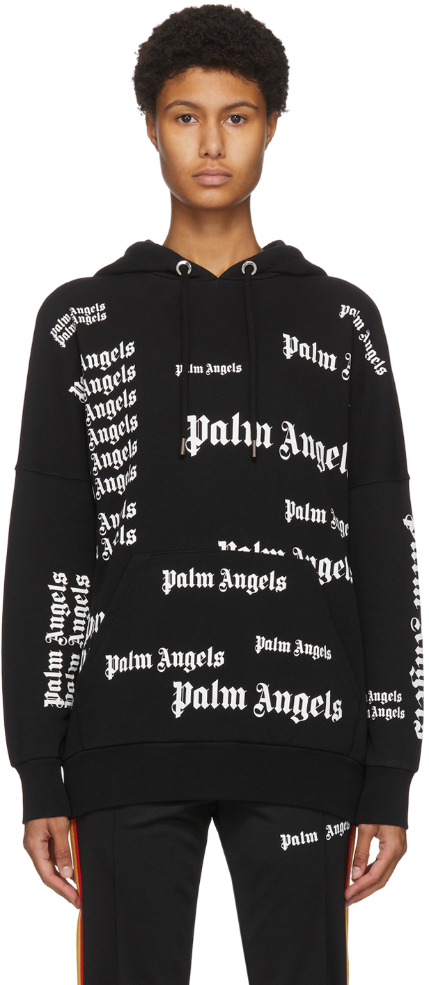 Palm Angels: Black Ultra Logo Hoodie 