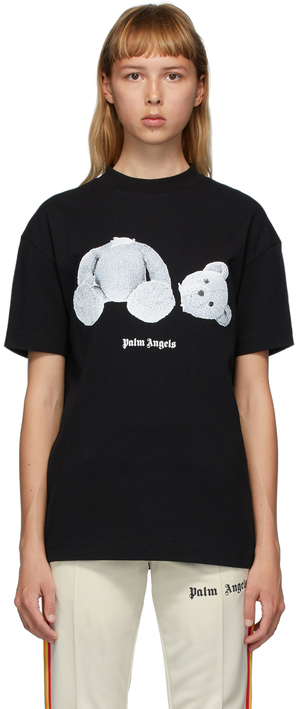 palm angels black bear t shirt