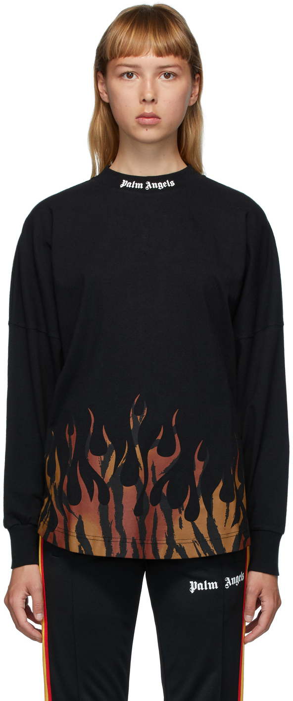 palm angels flames t shirt
