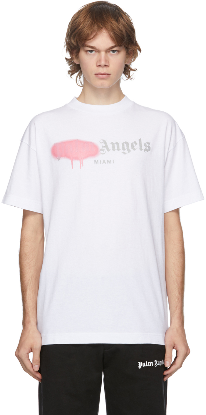 palm angels pink shirt