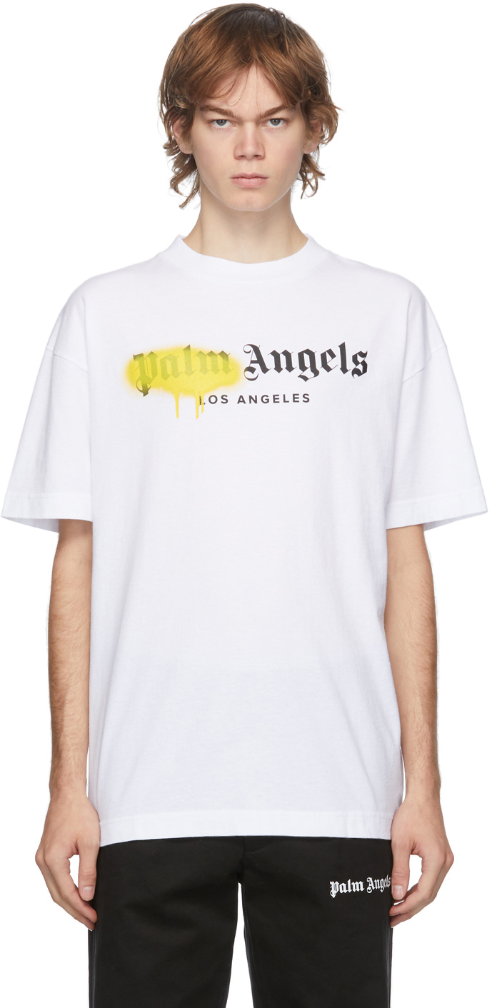 mens white palm angels t shirt