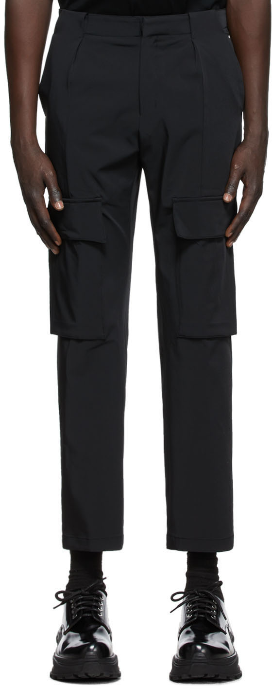 Wooyoungmi: Black Front Pocket Pants | SSENSE Canada