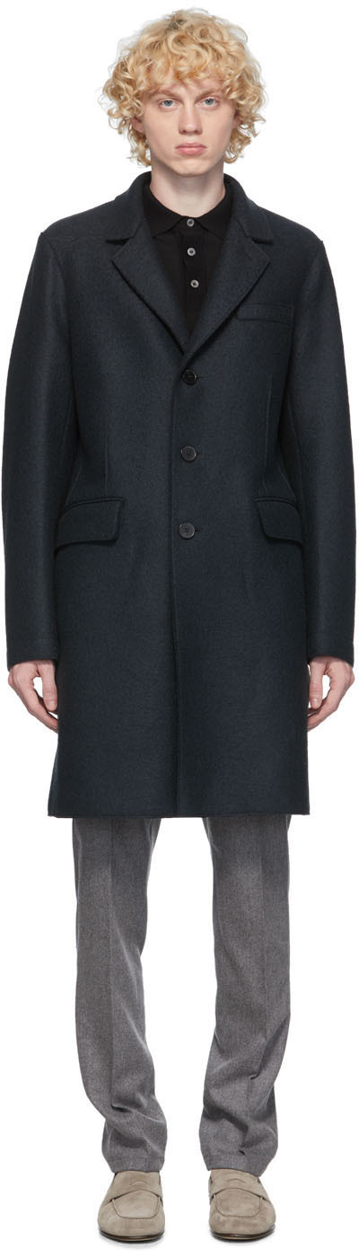 Harris Wharf London グレー プレス ウール ニュー チェスター コート Ssense 日本