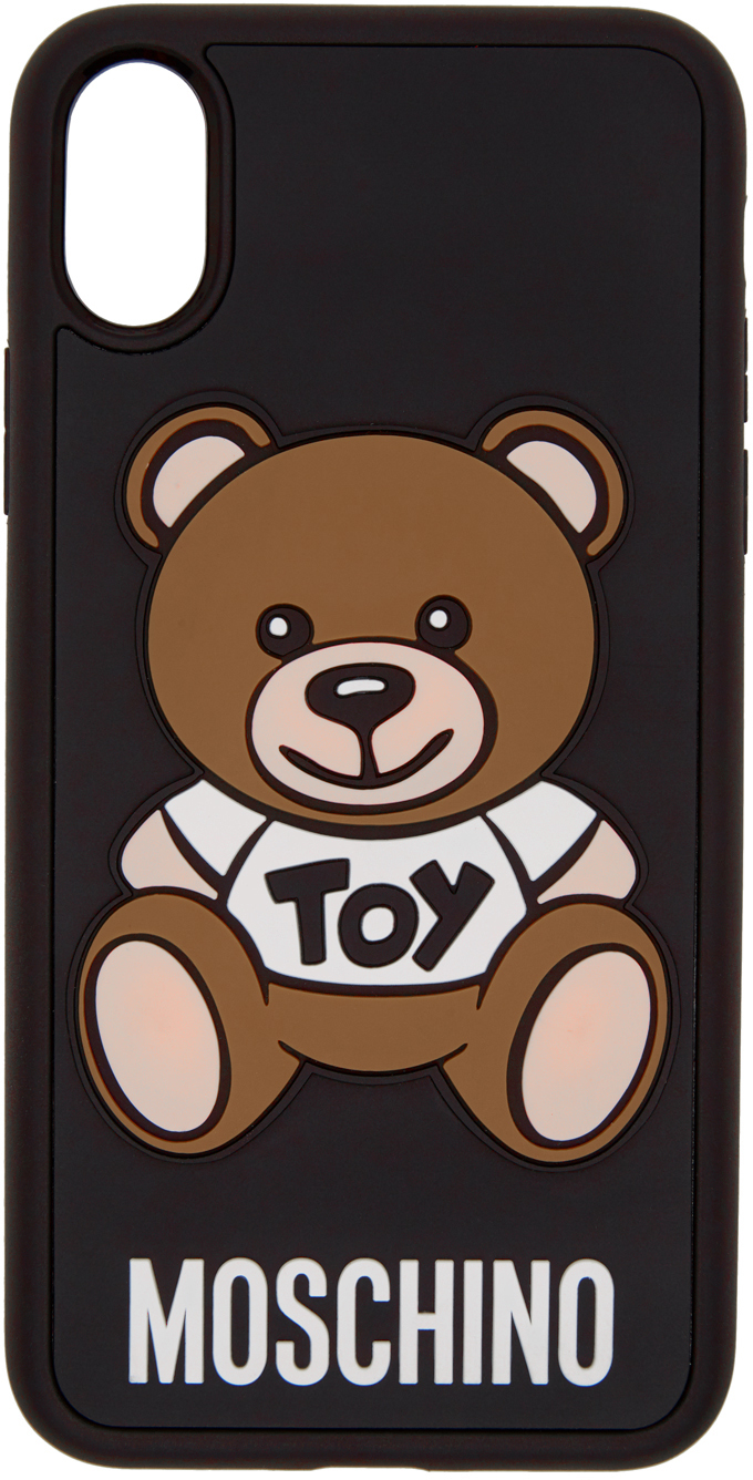 Moschino Black Toy Bear Iphone X Case Ssense Uk