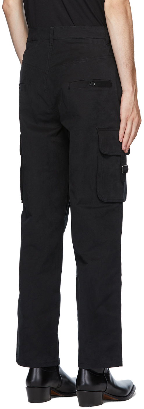 plain black cargo trousers