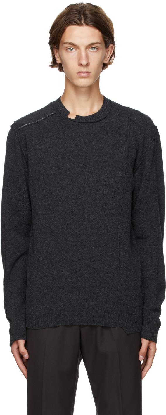 Isabel Benenato: Grey Wool Sweater | SSENSE
