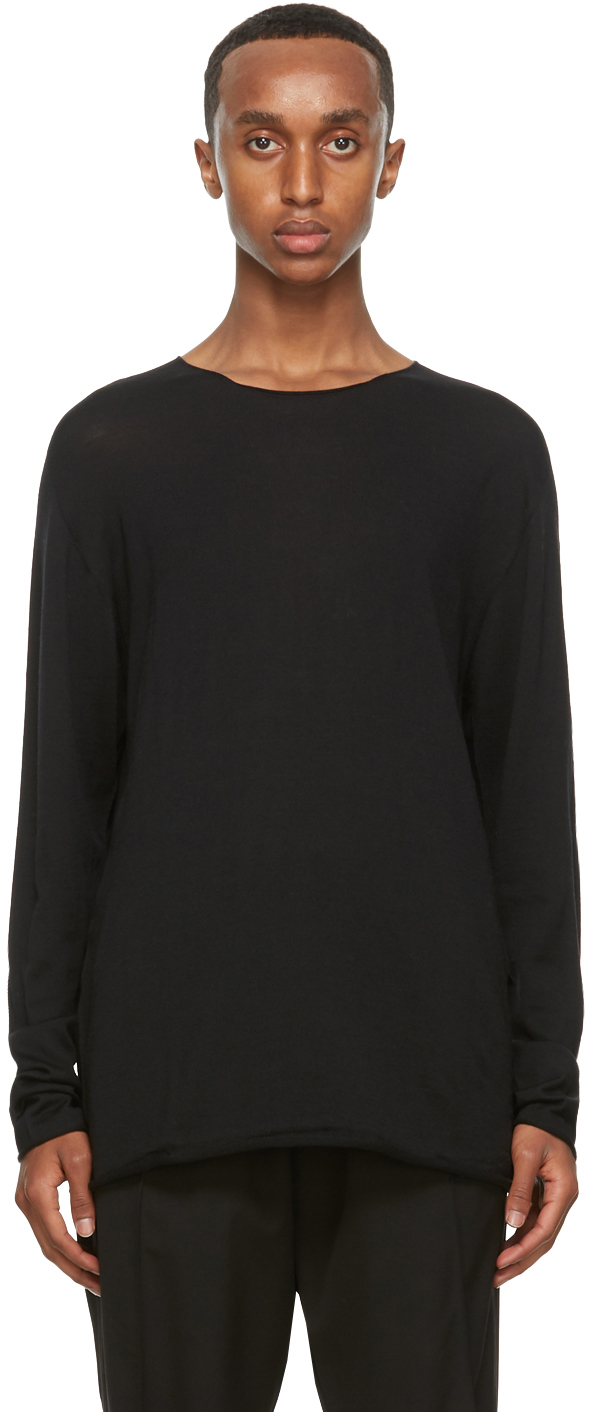 Isabel Benenato: Black Wool Sweater | SSENSE