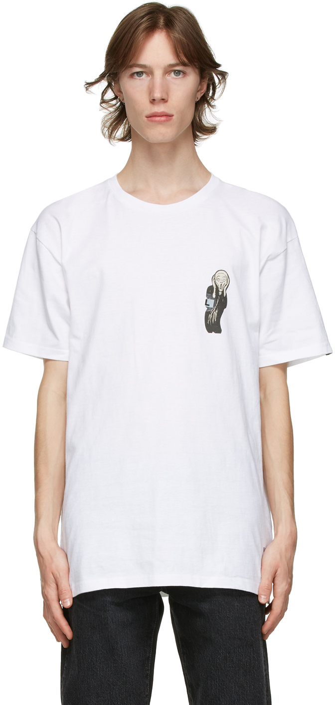 Vans: White MoMA Edition Munch T-Shirt | SSENSE Canada