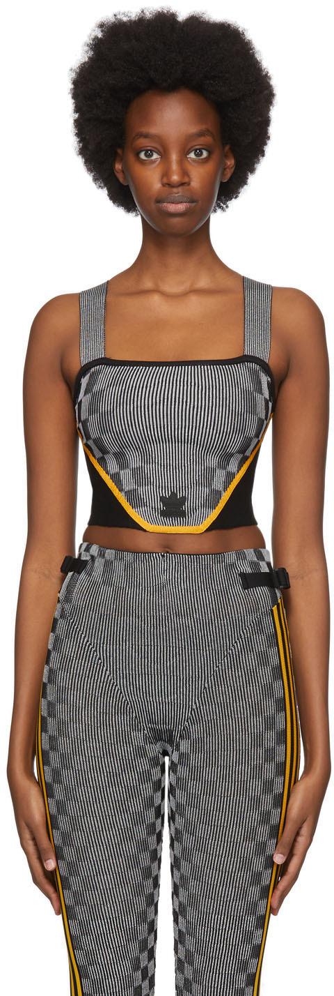 Black Paolina Russo Edition Reflective Corset Tank Top