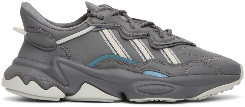 adidas Originals: Grey Ozweego Sneakers | SSENSE