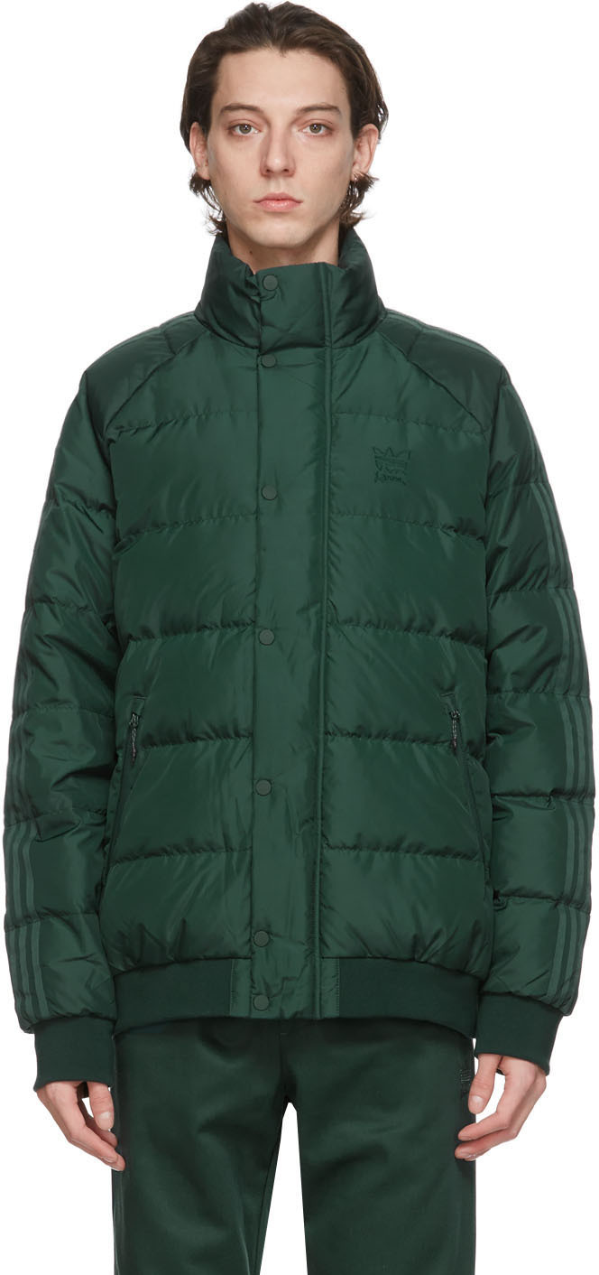 adidas green puffer jacket