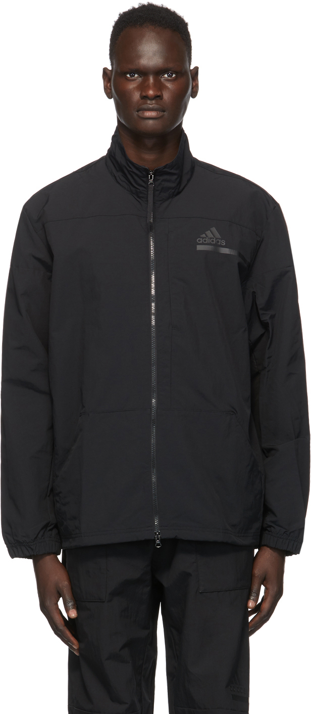 adidas own the run jacket black