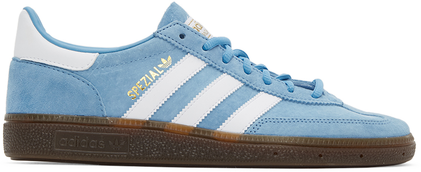 adidas Originals: Blue Handball Spezial Sneakers | SSENSE Canada